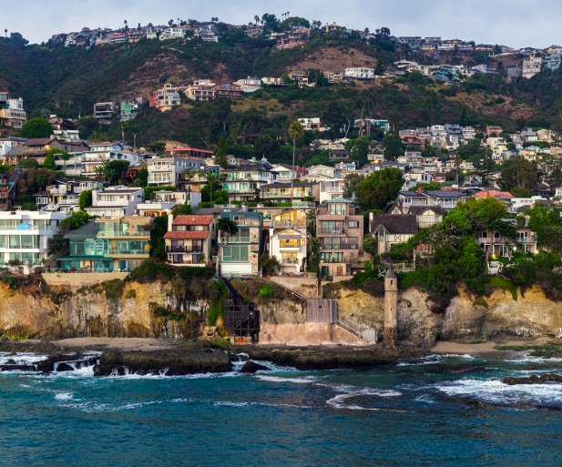 Laguna Beach houses view